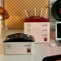 ราคา Router Storage Box WiFi Modem Set-Top Box Organizer Cable Socket Cover Desktop Storage Hub (1733233061491017465)