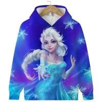 ราคา In stock Disney Frozen Hoodie Elsa and Anna Girls Printed for Kids Casual Sweatshirts Fun Children's Pullover (1733296838909527450)