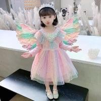 ราคา ชุดเจ้าหญิงเอลซ่า Frozen ชุดใหม่สำหรับเด็กผู้หญิง ชุดปีกเด็ก กระโปรงพอง กระโปรงยูนิคอร์น เสื้อผ้าฤดูใบไม้ร่วง (1734068848600319971)