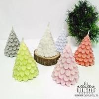 ราคา [ส่งฟรี] เทียนหอม เทียนต้นคริสต์มาส Christmas Candle เทียนหอมวันเทศกาล เทียนของขวัญคริสต์มาส (1734477504644547652)
