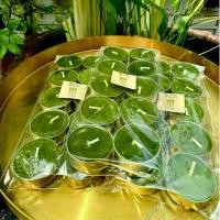 ราคา เทียนทีไลท์น้ำมันตะไคร้หอมแท้ จากธรรมชาติ เทียนหอม ที่ใช้กลิ่นตะไคร้หอม และตะไคร้บ้านแท้ สีชัด กลิ่นชัด สวัสดิการสด (1733766311135904843)