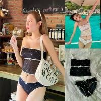 ราคา Bikini two pieces swimwear women strapless bikini set with beach sponge ที่นิยมมากที่สุด (1733617021887809356)