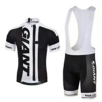 ราคา Men's Pro Giant Cycling Jersey and Shorts Set Quick Dry Breathable Bicycle Sportswear Team (1734667337995618183)