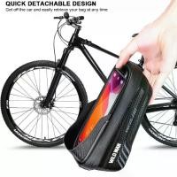 ราคา 1L Bike Phone Handlebar Bag with Quick Release Bike Phone Mount Bag Waterproof Bicycle Upper Tube Bag Support Touch Screen for Smart Phones 4.7-6.8in (1734557477046420702)