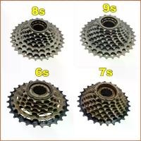 ราคา Bolany เฟืองเกลียวจักรยาน 6/7/8/9 Speed Bicycle Rotating Freewheel MTB Mountain Bike (ราคาต่อชุด) ขายดี (1733754344761558207)