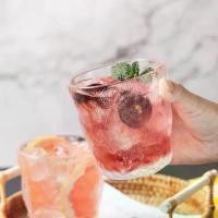 ราคา INS Glacier Pattern Relief Glass Cup Nordic Juice Cup Sparkling Water Cup Coffee Cup Household Bark Pattern Wine Cup (1733733270037038777)