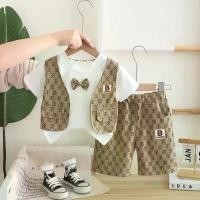 ราคา ￼กางเกงสูท ชุดสูทสองชิ้น เด็กชาย หูกระต่าย เสื้อกั๊ก กางเกงขาสั้นเด็ก ชุดสูทหล่อๆ ออกงานได้เท่ๆ (1734460331813603182)