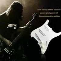 ราคา Single blasting#Prewired Pickguard Schrauben ชุดโมเดลที่ระลึกคลาสสิก Prewired โหลด SSS Pickguard Alnico V Pickups ใน60S สำหรับ Fender ST กีตาร์ (1733602538102425396)