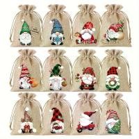 ราคา 12pcs Set 13*18cm New Christmas Linen Drawstring Gift Bags, Snack Storage Pouches with Packaging, Jewelry Gift Bags, Party Drawstring Gift Pouches in Random Patterns (1733464675641034505)