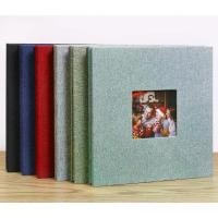 ราคา 18inch Linen photo album with window, self-adhesive laminated photo album, photo studio album, DIY photo album (1734344567389652622)