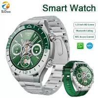 ราคา ทหารนาฬิกาสมาร์ทสําหรับชาย 153 "HD นาฬิกาฟิตเนส 24/7 Heart Rate Sleep Monitor สําหรับชาย smartwatch กันน้ําสําหรับ Android iOS [COD] (1734165642124559645)