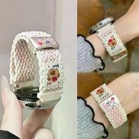 ราคา Y2k ฤดูร้อนสไตล์หมีแม่เหล็กสายไนลอนสําหรับ Samsung Galaxy Watch 7 FE/6 4 Classic/5 Pro 45 มม.Smartwatch สร้อยข้อมือ Galaxy นาฬิกา 7 Band 44 มม.40 มม.น่ารักถัก Band (1733612877621856047)