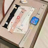 ราคา Cute Cartoon Pudding Dog Silicone Strap for Samsung Galaxy Fit 3 Smartwatch Band Women's Wristband for Samsung Fit3 band (1733318162930435144)