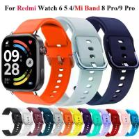 ราคา Sport Silicone Strap for Xiaomi Redmi Watch 6 5 4 Bracelet for Xiaomi Mi Band 9 Pro/8Pro Smartwatch Wristband (1733171022479656277)