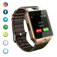 ราคา บลูทู ธ สมาร์ทวอทช์ DZ09 โทรศัพท์พร้อมซิมการ์ดรองรับการ์ด TF Android SmartWatch Phone Call Bracelet Watch สำหรับ Android (1733802661851268538)