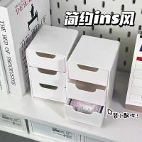 ราคา 2025 Storage Box Mini Desktop Small Cosmetics Furniture Organizer Office Artifact Storage Box Jewelry Lipstick Drawer Type (1733855340727797346)