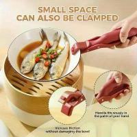 ราคา 2/1Pcs Anti-Scald Clips Hot Dish Plate Gripper Kitchen Non-slip Bowls Clamp Holder for Frying Pans Air Fryer Steamers Oven (1733385564954985708)