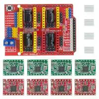 ราคา CNC shield v3 engraving machine / 3D Printer / + 4pcs A4988 driver expansion board for Arduino (1734668509995894589)