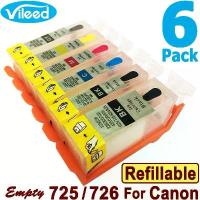ราคา เก็บเงินปลายทาง. patible Full Set PGI-725 CLI-726 Refillable Empty Print Cartridge Without Ink 725 726 PGI725 CLI726 XL PGI-725XL CLI-726XL with Gray for Canon PIXMA iP4870 iP497 (1733720763555480735)