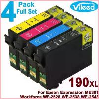 ราคา [สต็อกประเทศไทย]Suitable for EPSON 190 Compatible ink cartridges T1901-T1904 WF-2528 WF2528 WF-2538 WF-2548 printer ซีโอดี (1733042284832458171)