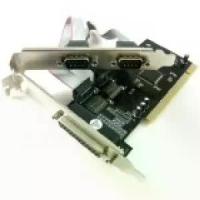 ราคา พร้อมส่งจากไทย 2 Port RS-232 RS232 Serial Port 1 Port Printer Parallel Port LPT to PCI Adapter Converter Card (Intl) (1733400437216610042)
