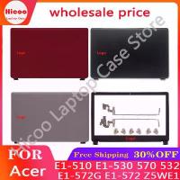 ราคา เคสท็อปใหม่สำหรับ Acer Aspire E1 510 E1 530 E1 570 E1 532 E1 572G E1 572 Z5WE1 เคสหลังหน้าจอแอลซีดีและขอบหน้าพร้อมบานพับ อุปกรณ์เสริมเปลี่ยนสำหรับแล็ปท็อป (1734603034684917612)
