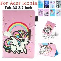 ราคา สำหรับแท็บเล็ต ACER ICONIA TAB A8 ขนาด 8.7 นิ้ว ปี 2024 เคสกันกระแทกลายยูนิคอร์นการ์ตูน (1733304649661777655)