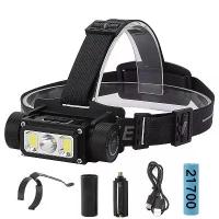 ราคา CODไฟฉายคาดหัว Boruit B40 1200LM LED Head Flashlight L2 COB LED Headlamp 18650 21700 Water proof Camping Fishing Led Head LampTikTok (1733783182130775527)