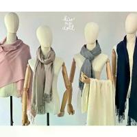 ราคา COD. Kiss Me Doll - Velvet, Solid Color, 2 Sides, Simple and Elegant, Size 180X70 Cm. Scarf/Shoulder Wrap. (1734555061840676323)