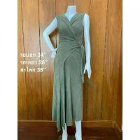 ราคา เดรสงานig SATURDAYYY_STUDIO ทรง Wrap Dress! ทรงป้ายผูกเอว มือสองใส่ครั้งเดียว (1733289850410730879)