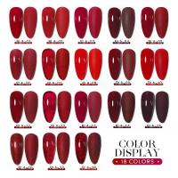 ราคา COD สีเจล AS RED แดง ตรุษจีน สีแดง ไวน์ เชอรี่ มะเหมี่ยว ยาทาเล็บ สีทาเล็บเจล PLA Nailspop (1733839270806652923)