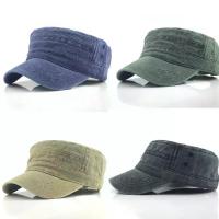 ราคา พร้อมส่ง. Solid Color Plain Flat Vintage Sun Men's Hat Military Cap Army Cap Cotton (1734124460190827618)