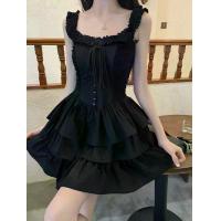 ราคา suer casual dress women sexy black dress korean style long sleeve lace off shoulder dress plus size plain aesthetic fit mini dress dinner dress women for party cocktail dress Dresses (1733242235240613