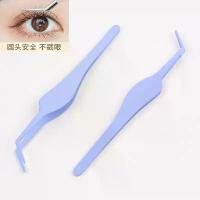ราคา 2025 New Spray Paint False Eyelash Tweezers Eyelash Artist Recommended False Eyelash Extension Tweezers for Beginners (1733614008927421866)