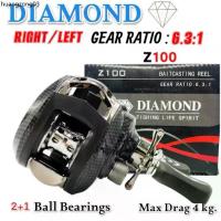 ราคา ขายร้อน รอกหยดน้ำ DIAMOND Z100 FISHING LIFE SPIRIT (มีทั้งหมุนซ้ายและหมุนขวา) (1733964657433806445)