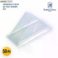 ราคา Baking barn (50 ชิ้น/แพ็ค) กล่องใส่แซนวิช กล่องแซนวิช กล่องแซนวิด Sandwich box, (BG0466) (1733426930019698201)