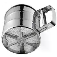 ราคา Stainless Steel Flour Sifter with Double Layer Fine Mesh, One Hand Press Crank, Powdered Sugar Shaker Duster for Baking Cakes - Ideal for Holiday, Holiday, Holiday, Flour Sieve, Rondauno (173467330428