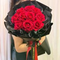 ราคา ช่อกุหลาบกำมะหยี่ 10 ดอก วาเลนไทน์ (1734300894596073409)