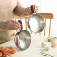 ราคา [เก็บเงินปลายทาง] หม้อสแตนเลสแบบเดี่ยว ขนาดเส้นผ่านศูนย์กลาง 14 ซม. พร้อมด้ามจับไม้สัก ชามสำหรับผลไม้ สลัด โยเกิร์ต และเครื่องมือทำอาหารเช้าในร้านอาหาร (1733490593955546361)