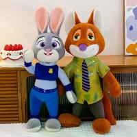 ราคา ตุ๊กตาผ้า Zootopia, ตุ๊กตา Nick the Fox, Judy the Rabbit, ชุดตำรวจ, ตุ๊กตากระรอกและกระต่าย (1734166863603337056)
