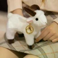 ราคา ตุ๊กตาผ้า ตุ๊กตาผ้าเนื้อนุ่ม ตุ๊กตาแพะตั้งโต๊ะขนาดเล็ก มินิน่ารัก ความคมชัดสูง จี้รูปแพะที่ดูเหมือนจริง คาวาอิ จำลองสีขาว ตุ๊กตาแพะ การตกแต่งกระเป๋า (1734674607304115885)