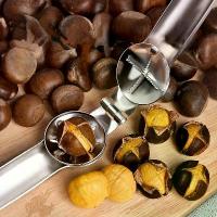 ราคา 1pc Heavy-Duty Stainless Steel Nutcracker Opener & Peeler - Chestnut, Shellfish, Nut Cracker with Peeling Action, RV, Camping, for Use - Durable Stainless Steel Design (1733475840784107248)