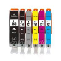 ราคา CODตลับหมึก Canon PGI-750 CLI-751 ที่ใช้ร่วมกันได้สำหรับ Canon PIXMA MG5470/MG6370/Ip7270/MX727/MX927TikTok (1734025726048045003)