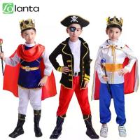 ราคา LOlanta เด็ก เด็กชาย โจรสลัด เจ้าชาย คอสเพลย์ เครื่องแต่งกาย เด็ก ฮาโลวีน คริสต์มาส ยุคกลาง พระราชา ชุด กับ มงกุฎ การถ่ายภาพ เครื่องแต่งกาย 3-12 ปี (1731261714875713397)