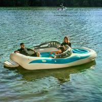 ราคา เรือยาง PVC 6 ที่นั่ง เรือยางสำหรับงานปาร์ตี้ทางน้ำ เรือยางพาย เรือยางหนา เรือ พาย ไฟเบอร์ fin original เป่าลม พลาสติก ใส่ เครื่อง (1733508534000518840)
