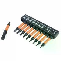 ราคา 10-Piece Magnetic Tri-Wing Screwdriver Bit Set, 1/4-Inch Hex Shank Tri-Wing Screwdriver Bit Set, 2 Steel Tri-Wing Drill Bits, TA12, 14, 16, 18, 20, 23, 25, 27, 30, 50Mm Length (1733998496591873531)
