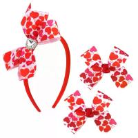 ราคา Valentine's Day Bow Headband for Girls, Cute Heart Crystal Head Band for Women, Fuchsia Valentines Hair Bow Hair Clips for Girls (1734700635190494935)