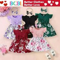 ราคา COD. Red Dress for Baby Girl 0 18 Months Flying Sleeve Baby Girl Dress with Headband Baby Clothes Set (1734482947316483906)