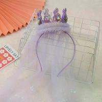 ราคา Princess Baby Girl Crown Headwear Birthday Headband Girl Veil Headband Children's Party Girl Birthday Hat Hair Accessories (1733346044248491491)