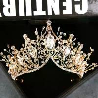 ราคา Baroque style crown, wedding hair accessory for girls, gemstone crown, bridal crown, bridal headband (1733985679732606632)